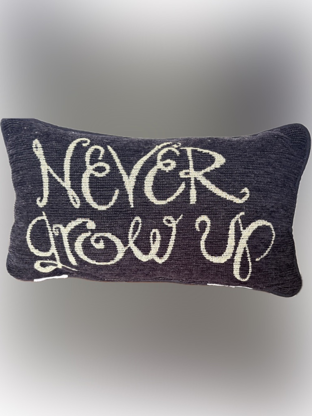 Disney Throw Pillow “ Never Grow Up”